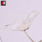 Indoor home dining hanging decoration lighting silver glass bird pendant lamp